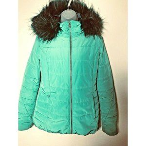 Obermeyer Resort Women's 10  Zip Off Faux Fur Hood Thermore Insulation Vintage